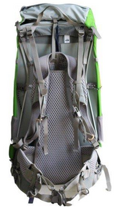 Aarn Peak Aspiration pack, view of padded straps and waist belt