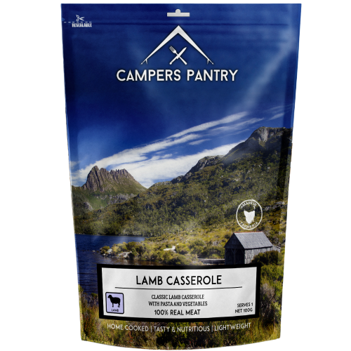 Campers Pantry Lamb Casserole Meal in packaging
