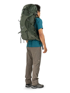 Male hiker wearing Osprey Volt 60L Pack