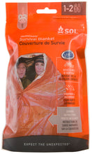 Load image into Gallery viewer, SOL Emergency Survival Blanket (1-2 Person)