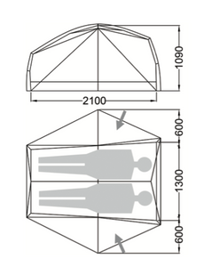 Wilderness Equipment Space 2 Tent internal dimensions