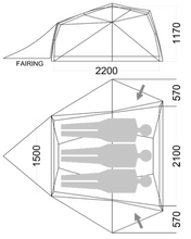 Load image into Gallery viewer, Wilderness Equipment Space-3 Hiking Tent specifications
