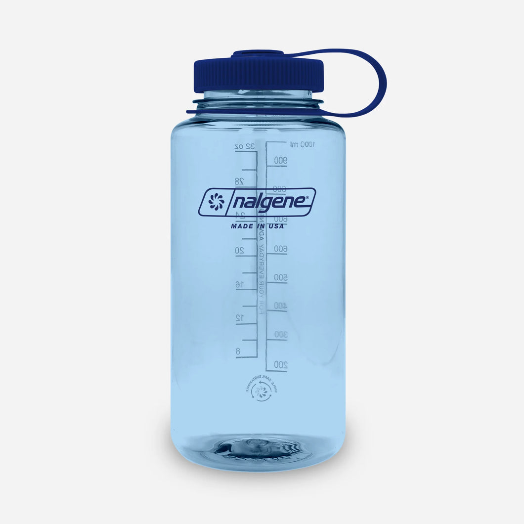 Nalgene 1L Wide-Mouth Sustain Bottle - Baby Blue
