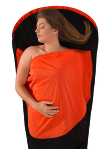 Person laying inside Thermolite Reactor Compact Plus Liner