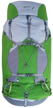 Load image into Gallery viewer, Aarn Effortless Rhythm hiking pack, view of front with buckles and lock straps
