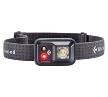Load image into Gallery viewer, Black Diamond Head torch with red light illuminated