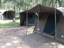 Load image into Gallery viewer, Three Canvas Safari Tents pitched at campsite