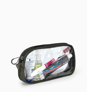 Osprey Ultralight Clear Liquids Pouch with toiletries shown inside