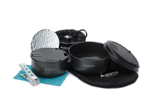 SOTO Navigator cook set showing all inclusions